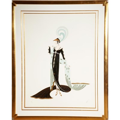 Lot 139 - Erté DIRECTOIRE Color screenprint and...