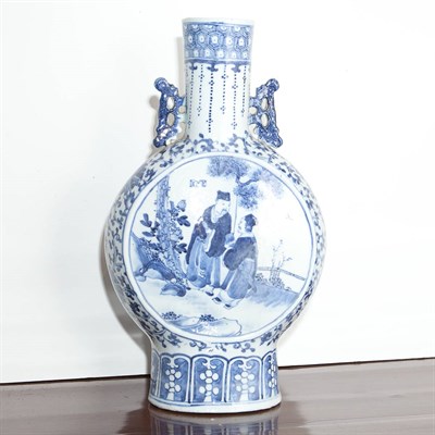 Lot 451 - Two Chinese Blue and White Glazed Porcelain...