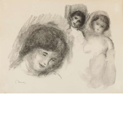 Lot 184 - Pierre-Auguste Renoir LA PIERRE AUX TROIS...