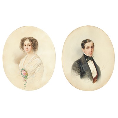 Lot 99 - Attributed to Woldemar Hau Portraits of a Man...