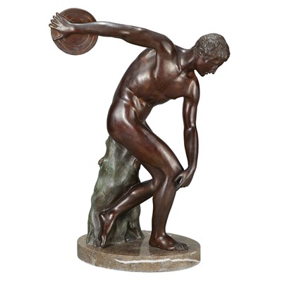 Lot 148 - Bronze Figure of a Discus Thrower After the...
