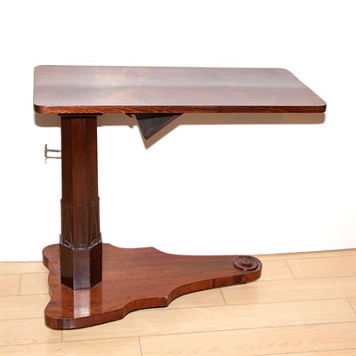 Lot 438 - English Mahogany and Rosewood Bedside Table...