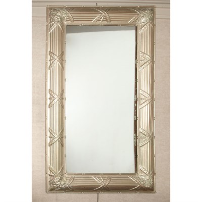 Lot 402 - Neoclassical Style Painted Metal Mirror Height...
