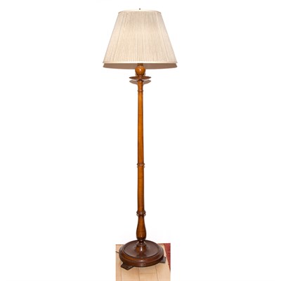Lot 578 - Georgian Style Mahogany Candlestick Floor Lamp...