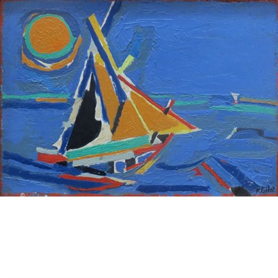 Lot 43 - Francoise Gilot French, b. 1921 Bateaux, 1964...