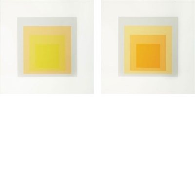 Lot 2 - Josef Albers I-S LXXIIIA; IS LXXIIIB (D. 218;...