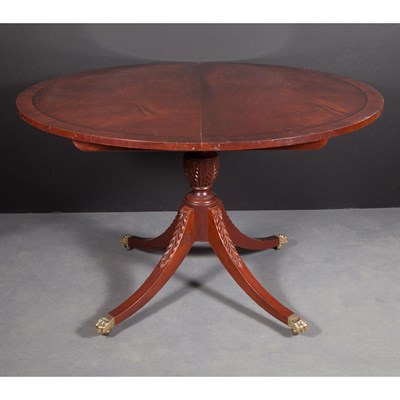 Lot 397 - George III Style Mahogany Dining Table With...