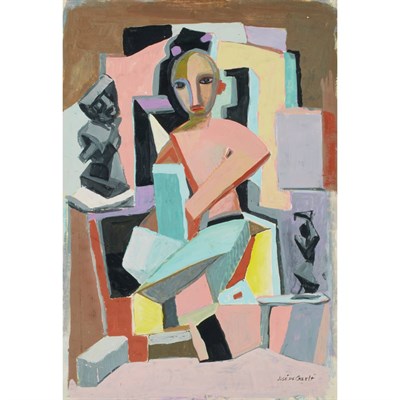 Lot 10 - Jose de Creeft American, 1884-1982 Figure with...