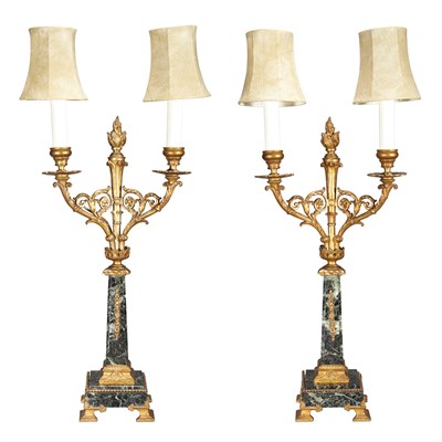 Lot 467 - Pair of Neoclassical Style Gilt-Bronze and...