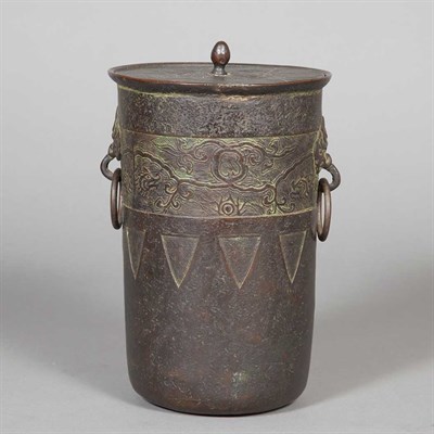 Lot 107 - Chinese Bronze Covered Sutra Box Ming/Qing...
