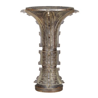 Lot 109 - Chinese Bronze Gu Ming/Qing Dynasty The...