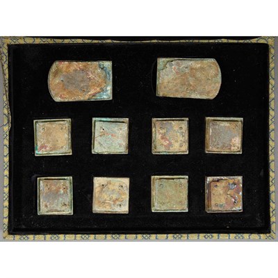 Lot 99 - Chinese Gilt-Bronze Belt Tang Dynasty...