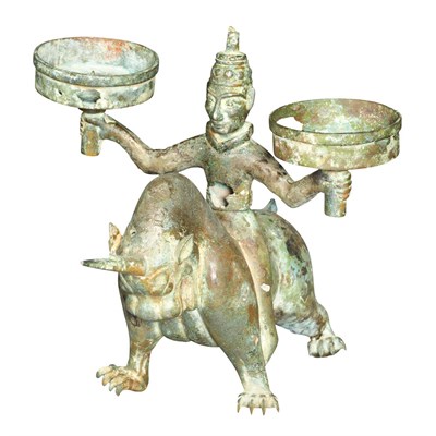 Lot 95 - Chinese Candle Pricket Han Dynasty Cast as a...
