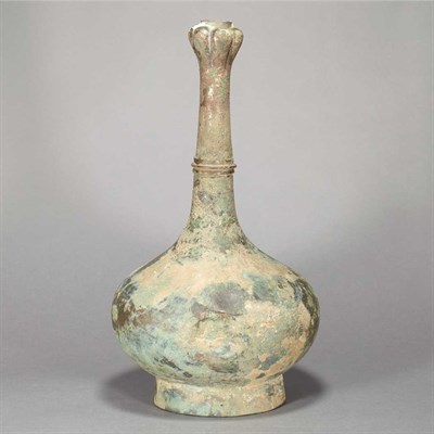 Lot 89 - Chinese Bronze Vase Han Dynasty The compressed...