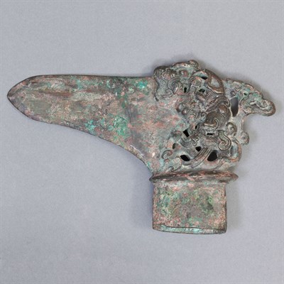 Lot 45 - Chinese Bronze Axe Head Warring States Period...