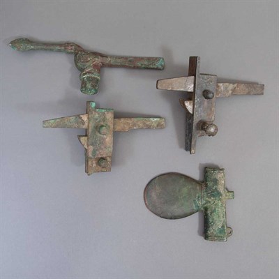 Lot 26 - Two Chinese Bronze Axe Heads Warring States...