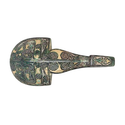 Lot 75 - Chinese Inlaid Bronze Belt Hook Warring States...