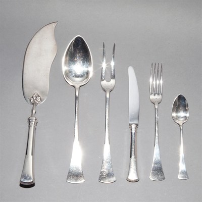 Lot 286 - Austrian-Hungarian 800 Quality Silver Flatware...