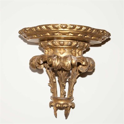 Lot 111 - Continental Gilt-Wood Wall Bracket 18th...