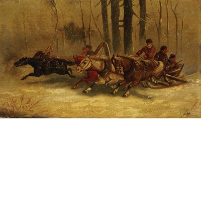 Lot 97 - Russian School Early 20th Century Racing...