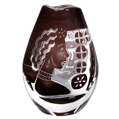 Lot 214 - Edvin Ohrstrom Swedish, 1906-1994 Ariel Glass...