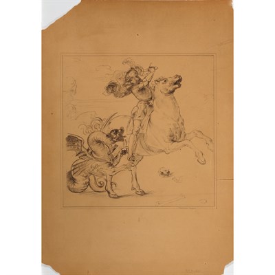Lot 127 - Miscellaneous Group of Nine Unframed Works on...