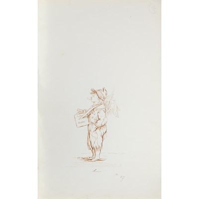 Lot 127 - Miscellaneous Group of Nine Unframed Works on...