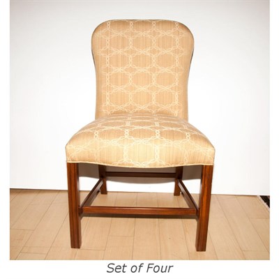 Lot 418 - Set of Four George III Style Upholstered...