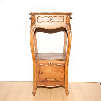 Lot 133 - Louis XV Style Oak and Fruitwood Side Table...