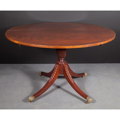Lot 158 - George III Style Mahogany Single-Pedestal...