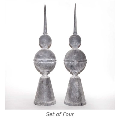 Lot 263 - Set of Four Metal Garden Ornaments Height 36...