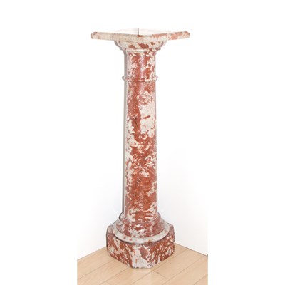 Lot 413 - Continental Neoclassical Marble Pedestal 19th...