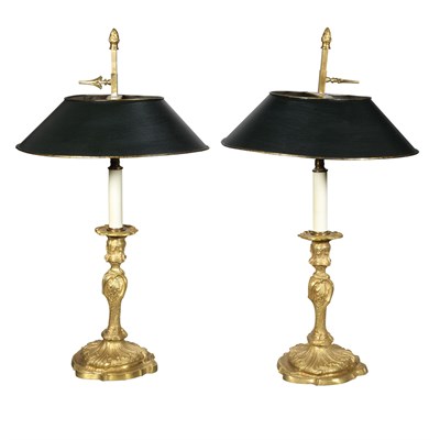 Lot 181 - Pair of Louis XV Style Gilt-Bronze...