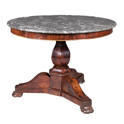 Lot 440 - Louis Philippe Mahogany Center Table 19th...