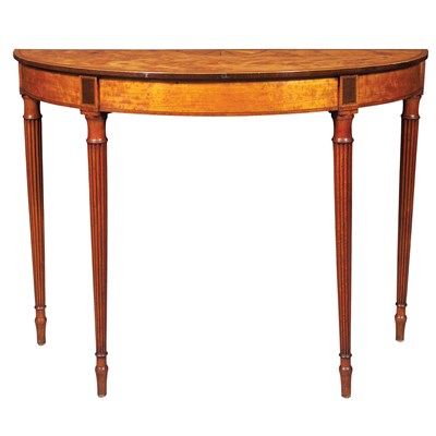 Lot 288 - George III Style Tulipwood Banded Mahogany and...