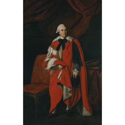 Lot 58 - English School 18th Century A Judge in Formal...