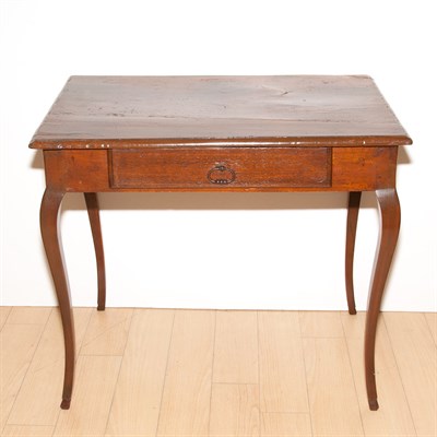 Lot 613 - Provincial Louis XV Style Walnut Side Table...