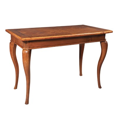 Lot 312 - Continental Rococo Rosewood Banded Olivewood...