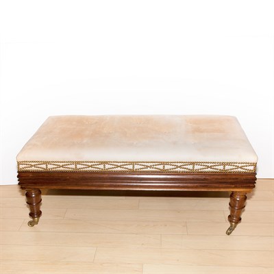 Lot 433 - George IV Style Rosewood Ottoman Height 45...