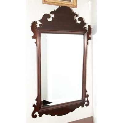Lot 193 - George II Style Mahogany Mirror Height 47...