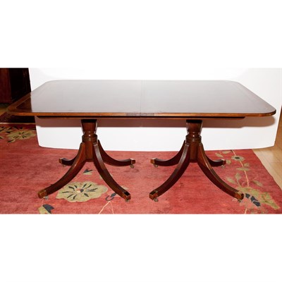 Lot 404 - George III Style Mahogany Double-Pedestal...