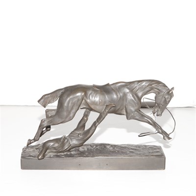 Lot 517 - Bronze Figure of a Horse Signed J. Couëlle...