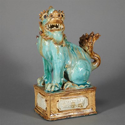 Lot 167 - Chinese Glazed Pottery Foo Lion 19th Century...