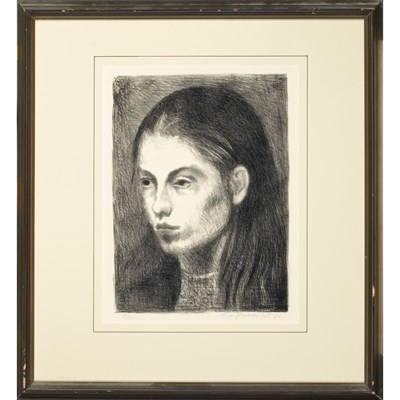 Lot 142 - Raphael Soyer [PROFILE OF A GIRL] Lithograph,...