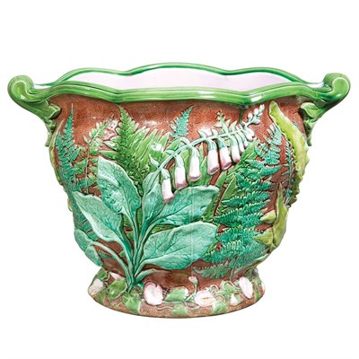 Lot 132 - Minton Majolica Jardiniere Late 19th century...