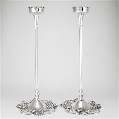 Lot 101 - Pair of Rogers Bros. Silver Plated...