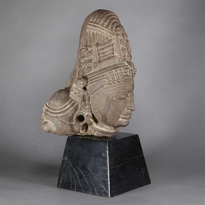 Lot 28 - Northern Indian Red Sandstone Head of Parvati...