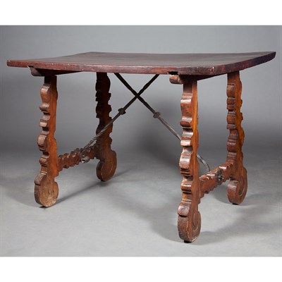 Lot 131 - Italian Renaissance Style Walnut Trestle Table...
