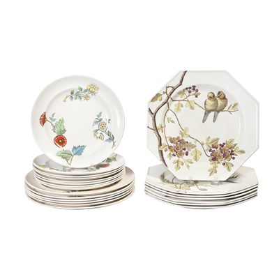 Lot 174 - Set of Seven Minton Aesthetic Movement...