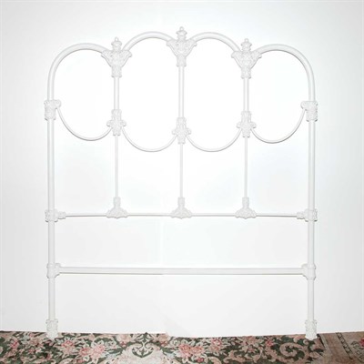 Lot 434 - White Painted Iron Bedstead Height 62 inches,...